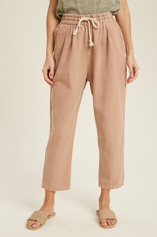 Devin Denim Drawstring Pants