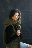 Stephanie Puffy Vest - boutique fashion - The Girls In Grey