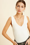 Raleigh Ribbed Bodysuit Ivory