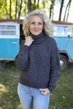Mallory Turtleneck Sweater Charcoal