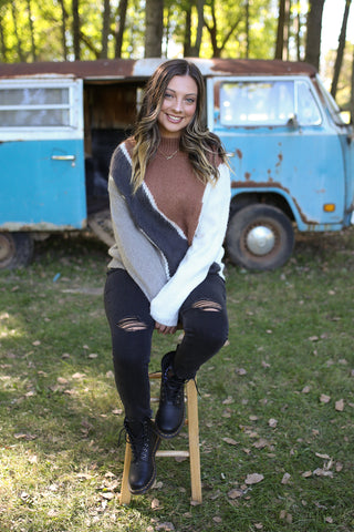 Tessa Colorblock Sweater