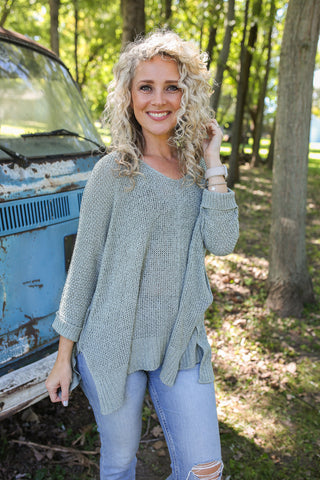 Sophia Slouchy Sweater Mint