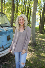 Sophia Slouchy Sweater Mocha