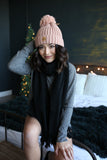 Black Acrylic Scarf