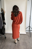 Aimee Dress + Top Set Rust