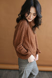 Audra Crochet Sweater Hazelnut