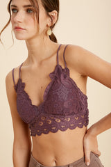Jo Lace Bralette Plum