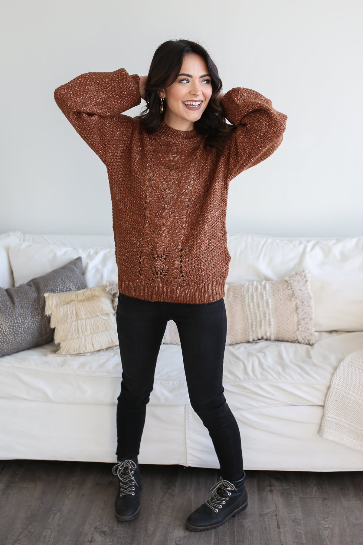 Kristen Sweater Brown – The Girls In Grey
