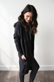 Harper Hoodie Cardigan Black