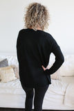 Whitney Front Seam Sweater Black